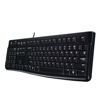 Logitech K120 artı zanaat için 100% orijinal klavye PC TV Laptop için USB arayüzü yeni kauçuk malzeme