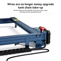 Machine de gravure et de découpe laser numérique CNC à puissance réglable haute précision 40W/24W pour bois, pierre, acrylique, cuir, bijoux