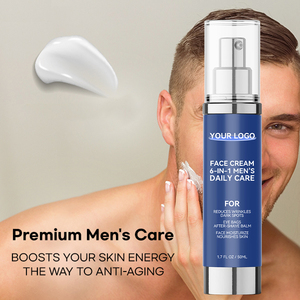 Crème pour le <span class=keywords><strong>visage</strong></span> pour hommes en marque privée, pour tous types de peaux, à base d'herbes biologiques, de rétinol, de glycérine, sans sulfate, hydratante, raffermissante, anti-âge - Product Image 1