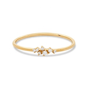 Milskye 2023 Nieuw Ontwerp Dames Stapelbare Vinger Diamant Cluster Zilveren <span class=keywords><strong>Ring</strong></span> - Product Image 1