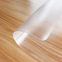 Tapis de protection transparent en PVC pour chaise de bureau et table, pour sols en bois dur, antidérapant, résistant aux taches, lavable, épaisseur 1-1,5 mm, rectangulaire, machine