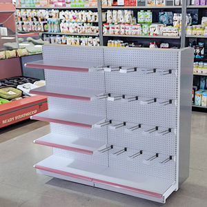 Étagères de gondole en lichen, étagères blanches pour supermarchés, étagères de magasin de détail, étagères de présentation pour épicerie et magasins de proximité - Product Image 2