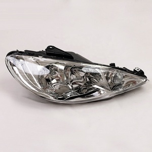 Faro de Cristal de Alto Rendimiento con Bisel para Coche, Lámpara/Faro Delantero D 087276 0872.76 I 087275 0872.75 para Faros de <span class=keywords><strong>Peugeot</strong></span> 206 - Product Image 4