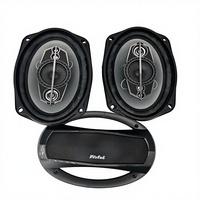 Desain Ringkas 6x9 Inci Speaker Mobil Koaksial 5 Arah 600W Maks 100W RMS 4 Ohm Woofer Tweeter Jangkauan Penuh untuk Peningkatan Audio Kendaraan