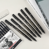Mobee P-621A12 Marqueur de calligraphie de haute qualité Vente en gros Offre Spéciale LOGO personnalisé Ensemble de stylos marqueurs pour le dessin des étudiants