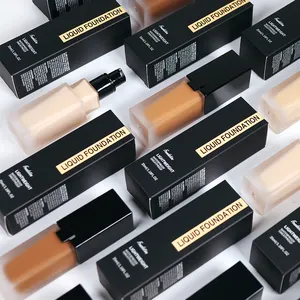 100+ Color Make Your Own Foundation Liquid Full Cover Long Lasting Concealer Private Label Matte Waterproof Makeup Foundation