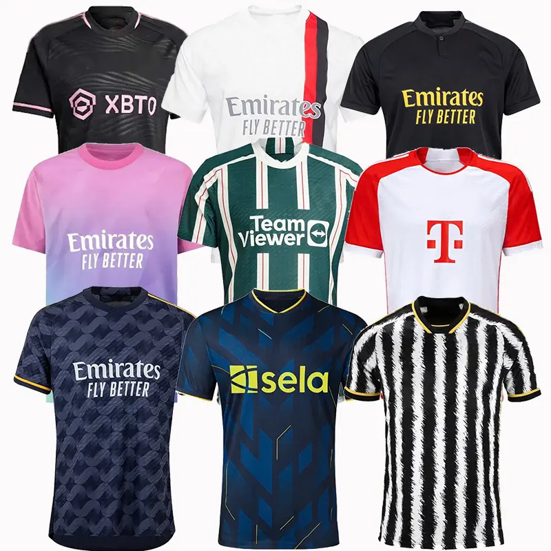 Thailand Real Fans Versie Jersey 2024 Club Home Soccer Jersey Voetbalshirt Voetbalkleding Madrids Fans Versie T-Shirt