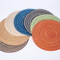 Sous-verres modernes de luxe en fil de coton réutilisables, épaisseur 2 mm, anti-plis, pour la protection de la table basse et du bureau à domicile