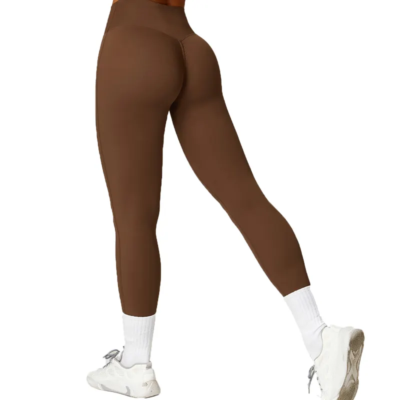 Vente en gros 2024 Pantalon de yoga taille haute avec lifting de la hanche et imprimé Tummy Tuck Leggings de fitness pour femmes taille adulte de course en plein air