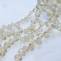 Perles en cristal de fraise en vrac de 6 à 8 mm pour la fabrication de bijoux DIY, perles en cristal de fraise en forme de goutte d'eau, vente en gros 2026