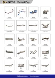 P0125301990000 Tube de liaison d'échappement modifié de remplacement pour scooter <span class=keywords><strong>LongJia</strong></span> XDV250 300 Visete 300 XDV 2023 - Product Image 2