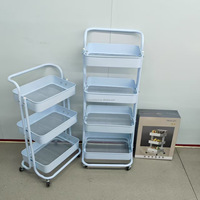 Support de rangement de cuisine moderne Chariot de rangement pliable Chariot de cuisine avec unités de rangement