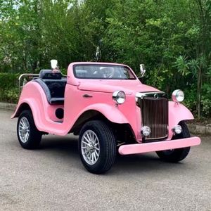 รถแวกอนรถ2-4ที่นั่งคลาสสิกวินเทจ72V รถกอล์ฟ RWD แบบแมนนวล/เกียร์อัตโนมัติระบบพวงมาลัยไฮดรอลิกรถโบราณ - Product Image 5