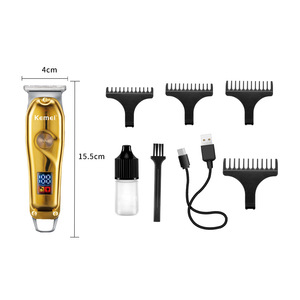 Tondeuses à cheveux électriques Kemei 15,5 cm avec écran numérique, recharge USB, outil de coupe de cheveux professionnel pour salon KM-427 - Product Image 1