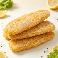 Filets de Tilapia Halal IQF surgelés et panés, vente en gros, filets de poisson surgelés panés en forme de losange