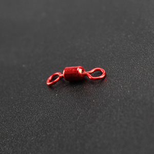 Aohu Barrel Swivel 81012 Red Colorful Figure Eight Ring Fishing Tackle Connector Eye And Eye Type - Product Image 1