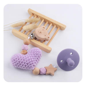 Clips <span class=keywords><strong>de</strong></span> <span class=keywords><strong>Chupete</strong></span> Neutral para Bebé, Clip <span class=keywords><strong>de</strong></span> Soporte <span class=keywords><strong>de</strong></span> <span class=keywords><strong>Chupete</strong></span> Neutral, Hilo <span class=keywords><strong>de</strong></span> <span class=keywords><strong>Lana</strong></span> con Corazón <span class=keywords><strong>de</strong></span> Amor, Clips <span class=keywords><strong>de</strong></span> Madera Suave, Regalo <span class=keywords><strong>de</strong></span> Cumpleaños <span class=keywords><strong>de</strong></span> Bebé - Product Image 4