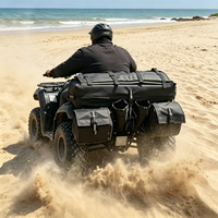 Bolsa de Almacenamiento Trasera para ATV, Resistente, con Correa Reflectante, Base Acolchada, Impermeable, Ligera, de Material Oxford