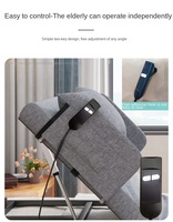 Lit d'assistance électrique pliable et réglable pour personnes âgées et handicapées, avec télécommande et fonction de levage
