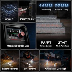 ARCCAPTAIN IControl CUT55 <b>Plasma</b> <b>Cutter</b> Machine [APP Control] 55 Non-Touch Pilot 120V/240V LED Display Metal Rust 10500200706 Pr - Product Image 4