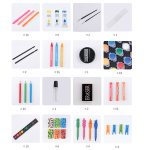 123 Chiếc Hộp Gỗ Màu Nước Với Phấn Màu Dầu Bút Chì Màu Bút Đánh Dấu Không Độc Hại Bộ Bút Chì Màu Cho Trẻ Em - Product Image 3