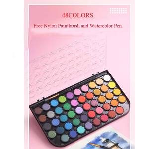 Peinture gouache pour enfants, peinture gouache DIY, non toxique et sûre, avec 12/28/36/48 couleurs - Product Image 4