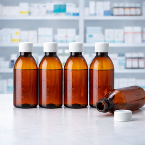 Bouteilles de sirop buccal en plastique personnalisables, économiques, de grande capacité (250 ml), étanches et portables, pour les <span class=keywords><strong>voyages</strong></span> et le transport médical - Product Image 2