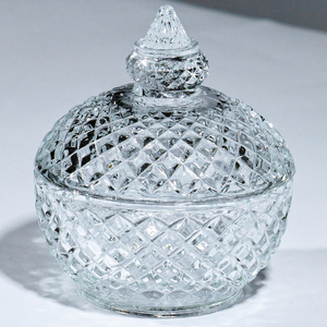 Elegant Fashion Wholesale Household Wedding Accessories Kitchen Glass Candy Box Food Home <strong>Decor</strong> Storage <strong>Jar</strong> - Product Image 2