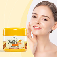 Crème Visage Hydratante et Raffermissante Wiyun au Curcuma et Vitamine C, Éclaircissante, Réparatrice Anti-rides à l'Acide Ascorbique pour Tous Types de Peau