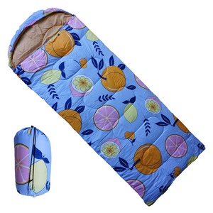 Saco de Dormir de Forro Polar y Nailon con Capucha, Estilo Sobre, para Adultos, para Invierno y Todas las Estaciones, para Acampar al Aire Libre, Siesta en la Oficina, Uso Doméstico - Product Image 1