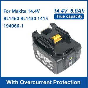 Batería de Iones de Litio de 14.4V y 6.0Ah para Herramientas Eléctricas <span class=keywords><strong>Makita</strong></span>, Taladros Inalámbricos, Reemplazo para BL1430 BL1440 BL1450 BL1460 - Product Image 2