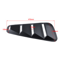 Panneau de ventilation latéral pour fenêtre de voiture Ford Mustang 2005-2014, en ABS noir mat, cache de fenêtre, pièces de carrosserie, vente en gros