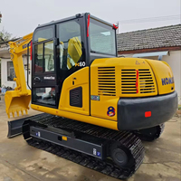 Mini-excavatrice Komatsu PC 60 PC50 PC 40 sur chenilles, d'origine japonaise, 6 tonnes, occasion, avec CE EPA