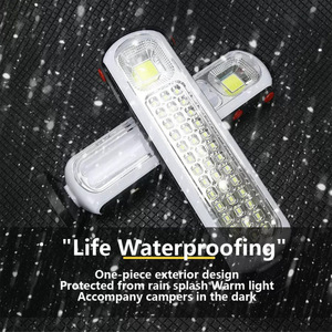 Lámpara de Emergencia Portátil con Energía Solar, LED de Doble Bombilla, Alta Luminosidad, Recargable, para Camping y Uso en Exteriores - Product Image 2