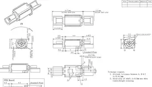 Smd motor de vibração pcb, motor de vibração pcb 2 3v 2 7v 3v 3v 4mm ímã suporte de cabeça de balanço duplo