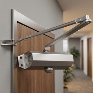 Ferme-porte hydraulique commercial moderne le plus vendu, certifié CE, en alliage d'aluminium, fermeture douce, pour portes de 40 à 65 kg, vitesse réglable - Product Image 3