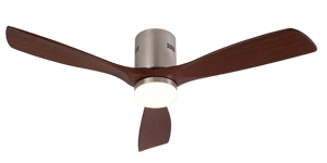 Ventilador de Techo de Madera de 52 Pulgadas con Control Remoto, Motor de Corriente Continua Reversible, Ahorro de Energía, 6 Velocidades, 3 Aspas, con Luz para Dormitorio/Sala de Estar - Product Image 3
