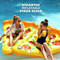 Vente en gros transfrontalière : Matelas flottant gonflable pour adultes, radeau flottant en forme de pizza pastèque