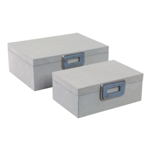 Scatole Decorative in Camoscio con Coperchio, Organizzatore Moderno per Casa, Ufficio e Soggiorno - Product Image 1