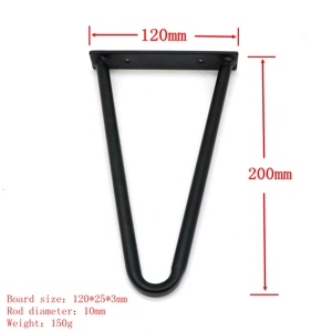 Gambe a forcina in metallo a tubo cavo per <span class=keywords><strong>mobili</strong></span> da casa, ufficio, soggiorno e uso esterno - Tavoli dal design contemporaneo - Product Image 6