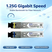 IIIV Gigabit SFP 1310/1550nm SC SM Modul SFP Serat Tunggal 1.25G Single Mode BIDI 5km Transceiver SFP untuk Switch/WIFI