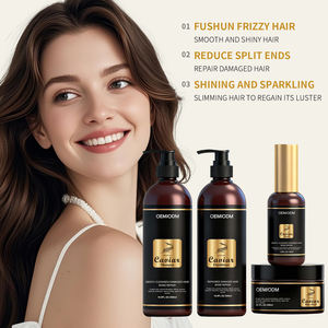Set Perawatan Rambut mewah kustom Label pribadi sampo dan kondisioner Serum Rambut kaviar Protein organik Vegan - Product Image 2