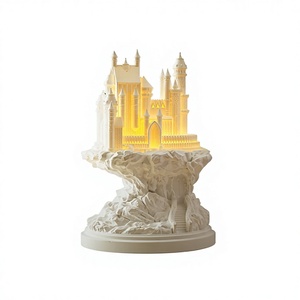 Staircase Castle Aromatherapy Lamp Warm White <b>LED</b> Night <b>Light</b> <b>Diffuser</b> For Home Fragrance Decoration - Product Image 1