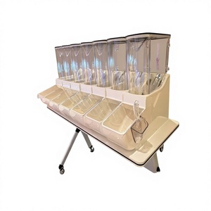 Dispenser a Gravità in Acrilico Trasparente per Alimenti Sfusi - Ideale per l'Arredamento di Negozi di Caramelle - Product Image 1