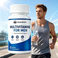 Comprimés de suppléments multivitaminés et multiminéraux à haute puissance, à enrobage entérique, sans OGM, pour l'énergie masculine