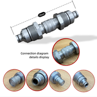 En stock 7246802 Raccord rapide femelle à face plate pour excavatrice Bobcat E42 E45 E50 48mm KIT 4815 Raccord en acier