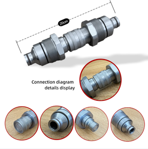En stock 7246802 Raccord rapide femelle à face plate pour excavatrice Bobcat E42 E45 E50 48mm KIT 4815 Raccord en acier - Product Image 3