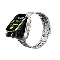Reloj Inteligente 2025 con Llamadas Bluetooth, Audífonos TWS 2 en 1 con Auriculares, NFC, Monitoreo de Salud, Reloj Deportivo con Audífonos para Hombre D 8