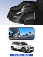 Caméra de tableau de bord avec enregistreur vidéo 4K à l'avant et 1080P à l'arrière pour Mercedes-Benz Classe B/GLB W205W206 2015-2021, enregistrement WIFI Plug&Play
