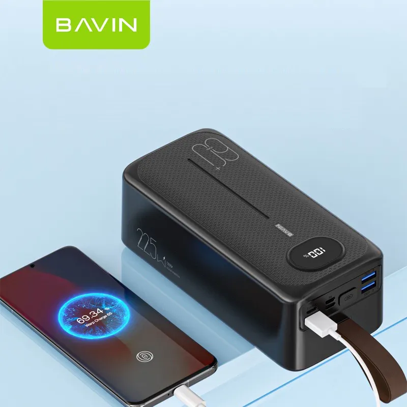 BAVIN PC030 60000 MAH Powerbank ricarica rapida PD Power Bank portatile multifunzionale ad alta capacità